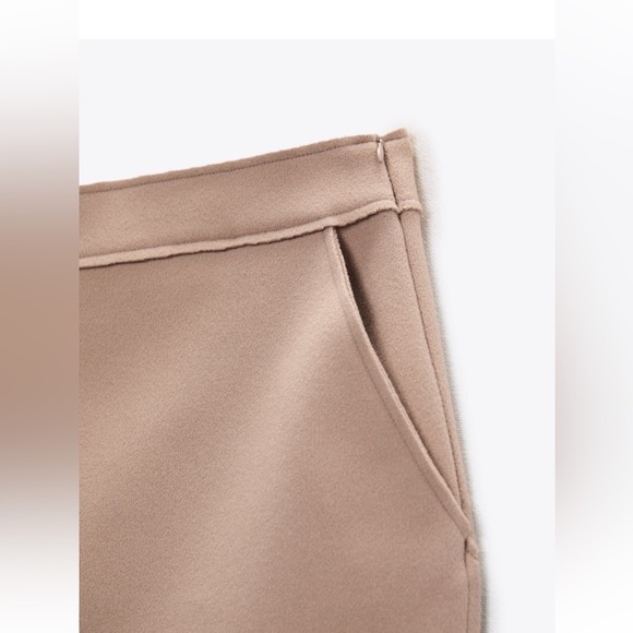 Zara NWT pleated zip bomber and straight leg pants with pockets. SOLD AS A SET - Picture 4 of 9